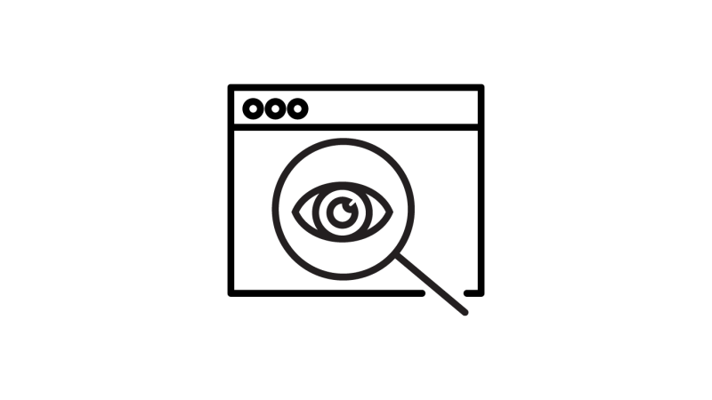 website icon with magnifying glass